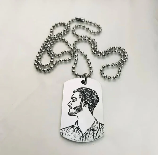 Tag Locket with chain