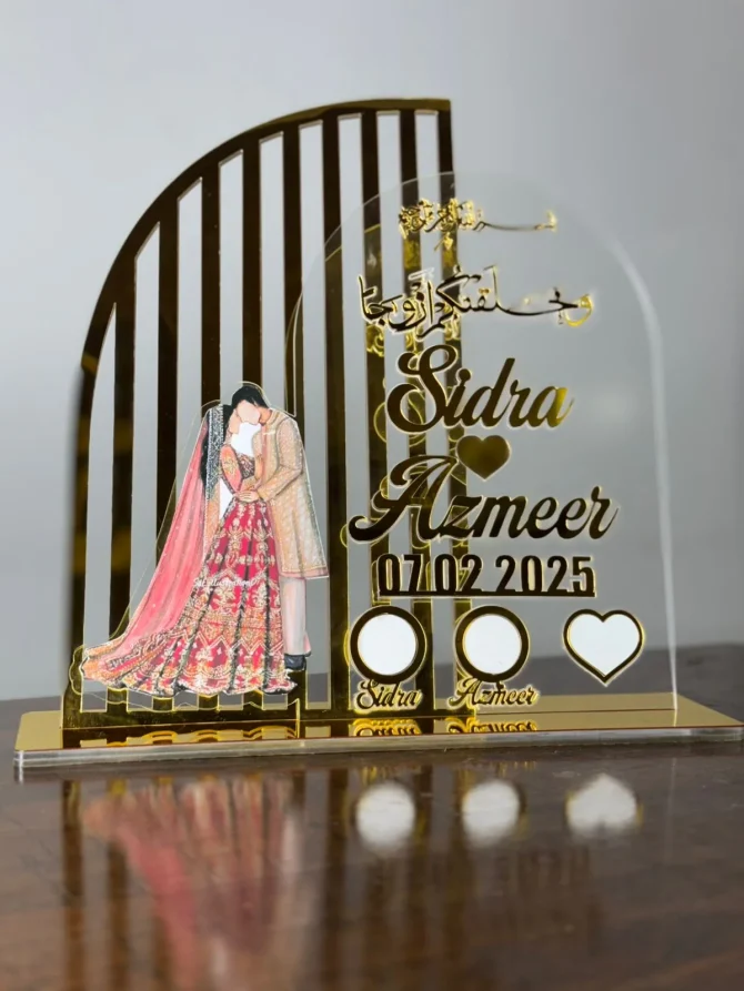 Nikah Thumb Board – Couple Stand - Image 2