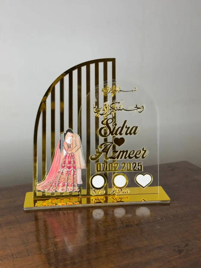 Nikah Thumb Board – Couple Stand