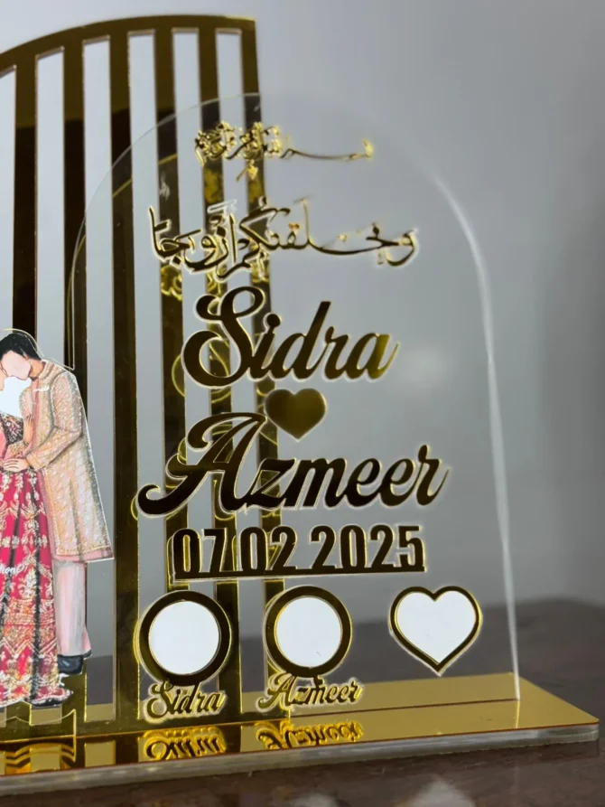Nikah Thumb Board – Couple Stand - Image 5