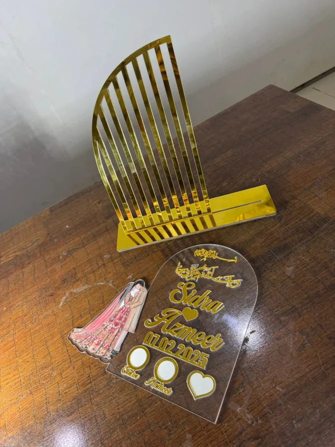 Nikah Thumb Board – Couple Stand - Image 7