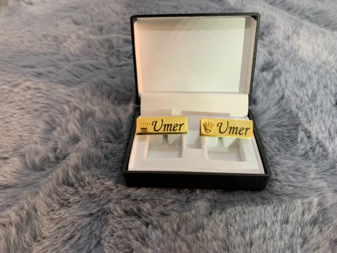 Crown Engraved Cufflinks - Image 6