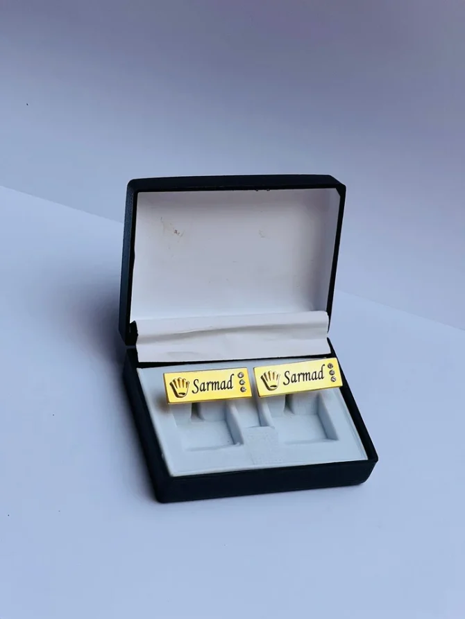 Crown Engraved Cufflinks - Image 7