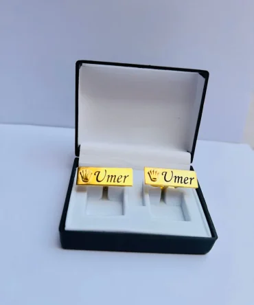 Crown Engraved Cufflinks