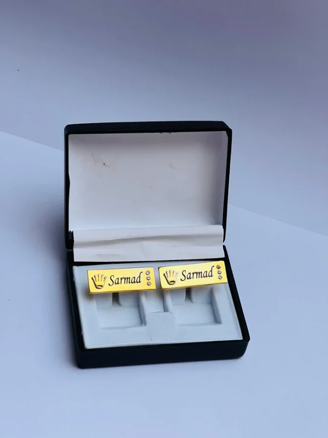 Crown Engraved Cufflinks - Image 8